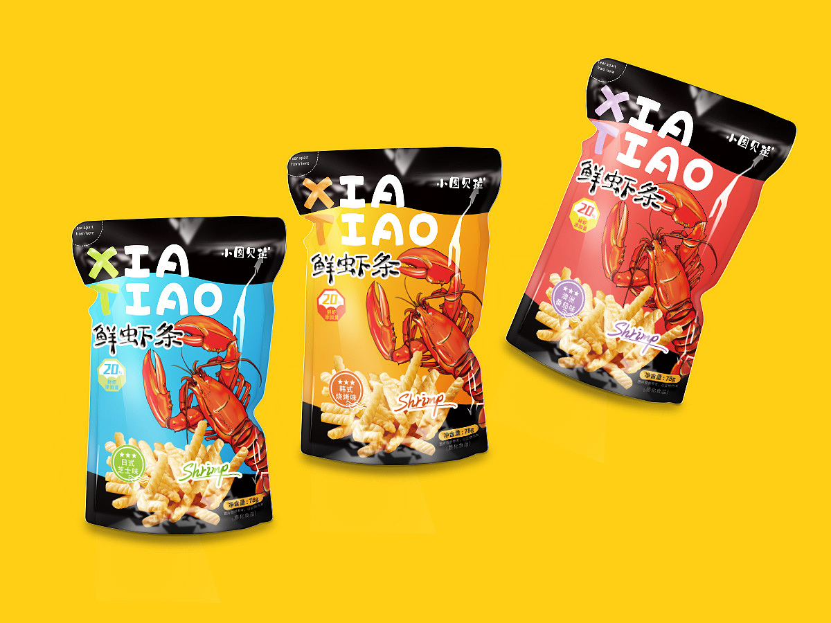 虾条包装（图ZMjM1MTI0MjIw） - 包装 - 站酷设计师小梦mming原创素材 - 站酷ZCOOL