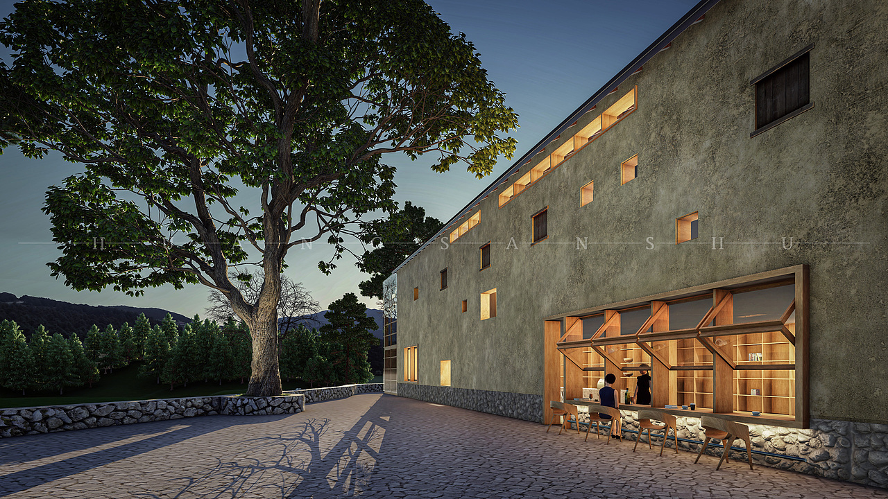 《言几又胶囊旅社》lumion渲染表现