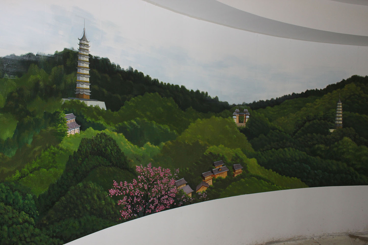 《南京牛首山墙绘》