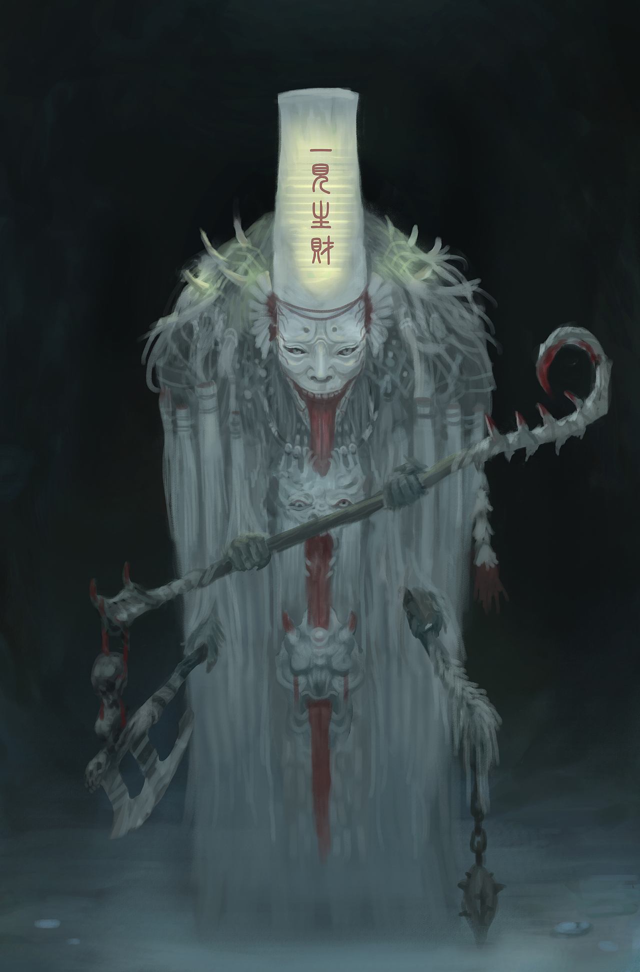 慈沐与鬼手推进设计2017年底至2018年初为电影侍神令做的概念设计创作