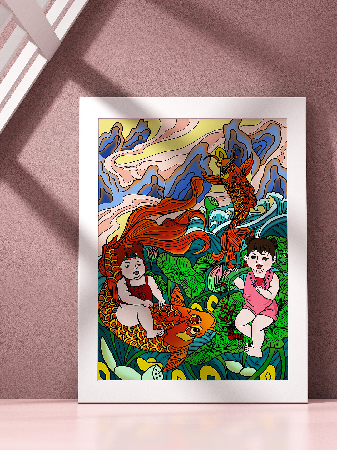 年画福娃|插画|商业插画|酥糖果果 - 原创作品 - 站酷 (zcool)