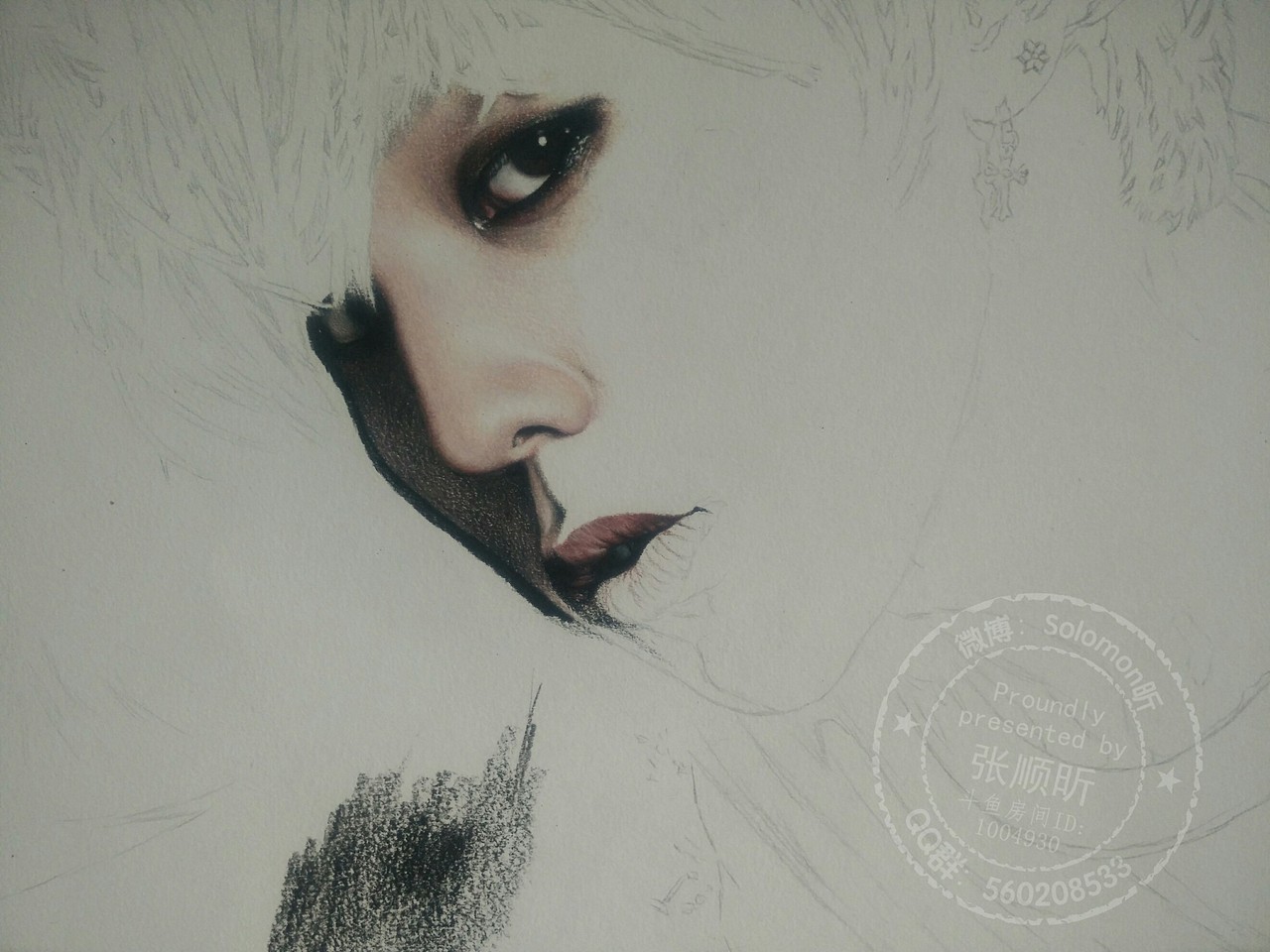 彩铅手绘权志龙