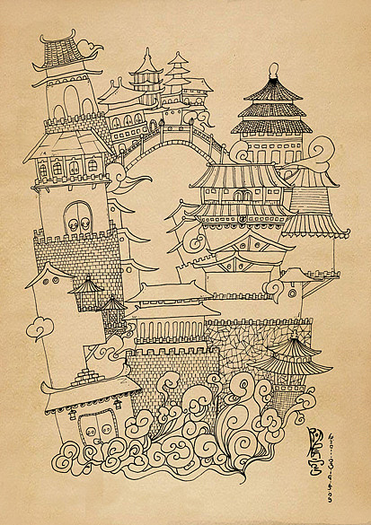 小建筑（图ZMzA0MTE1Mg==） - 商业插画 - 站酷设计师jdkk原创素材 - 站酷ZCOOL