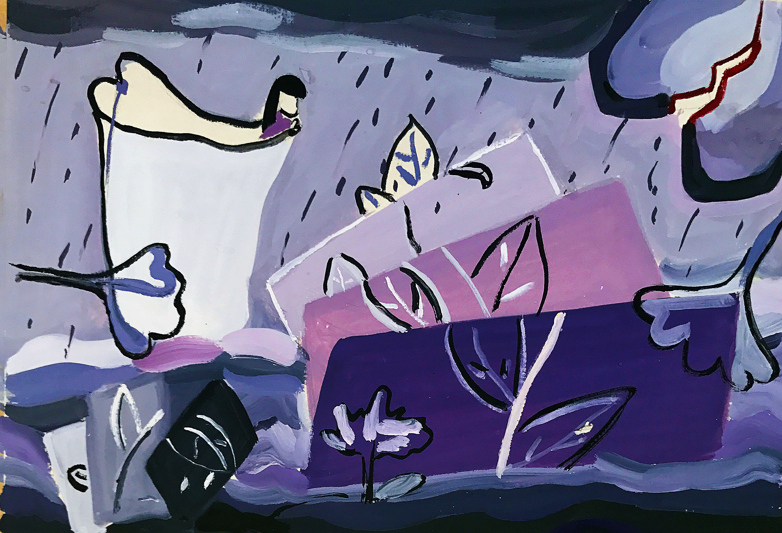 水粉与装饰画多材料应用