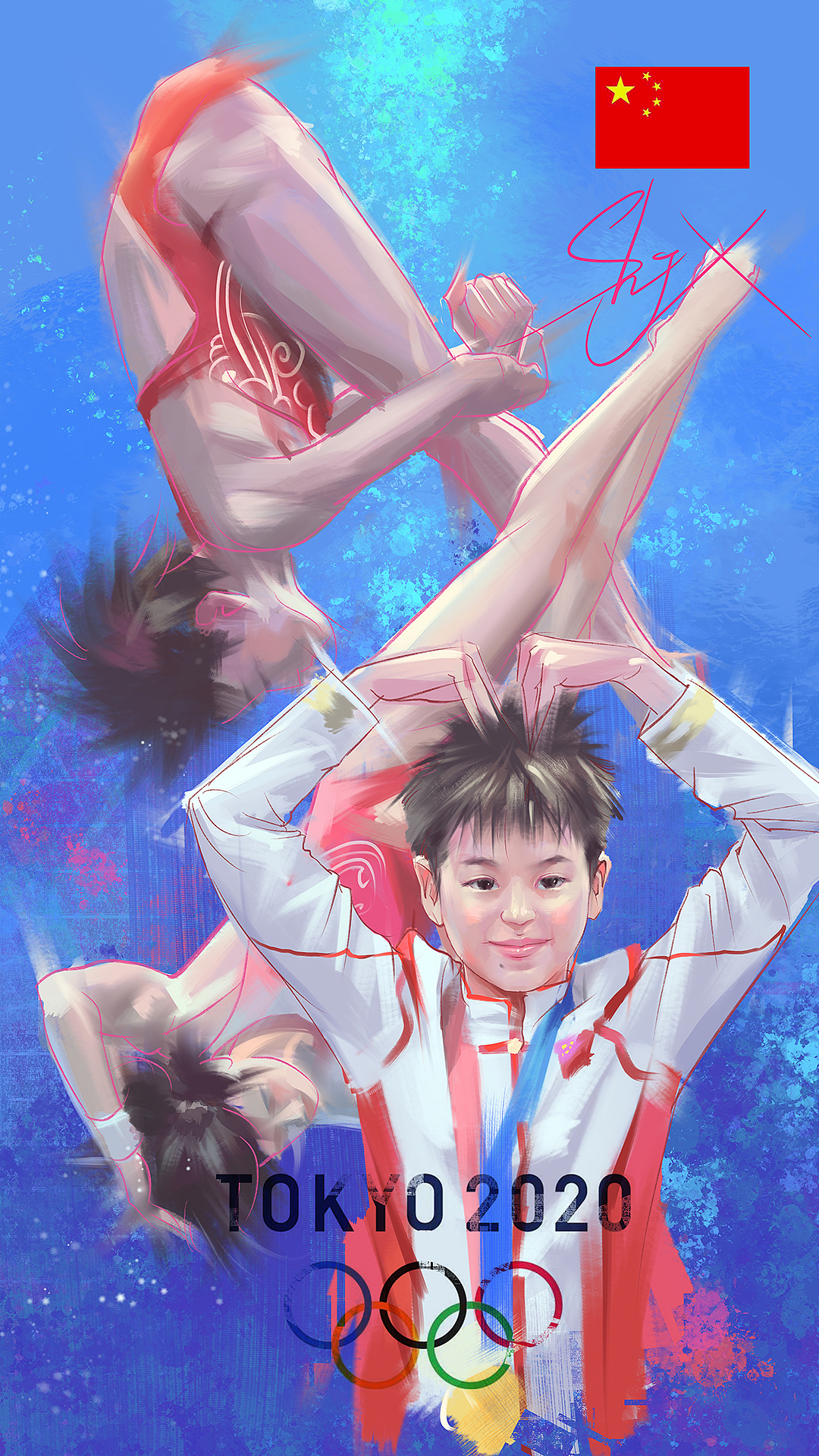 东京奥运会插画（图ZMjgzNDQ2OTM2） - 创作习作 - 站酷设计师Shjx吉祥原创素材 - 站酷ZCOOL