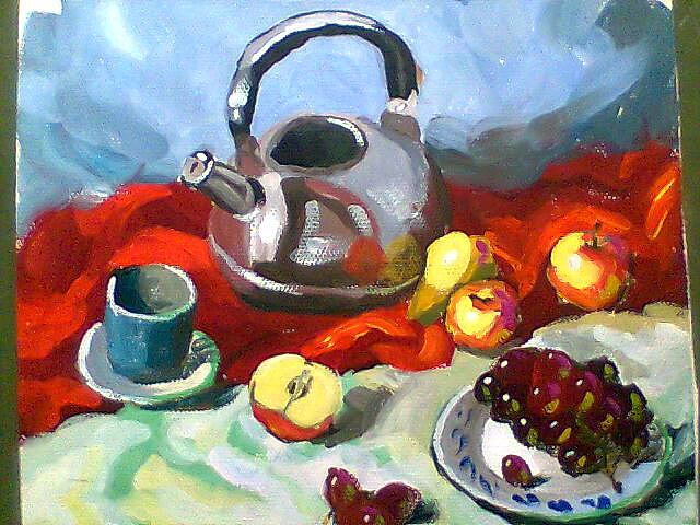 水粉静物作品(高中时期)