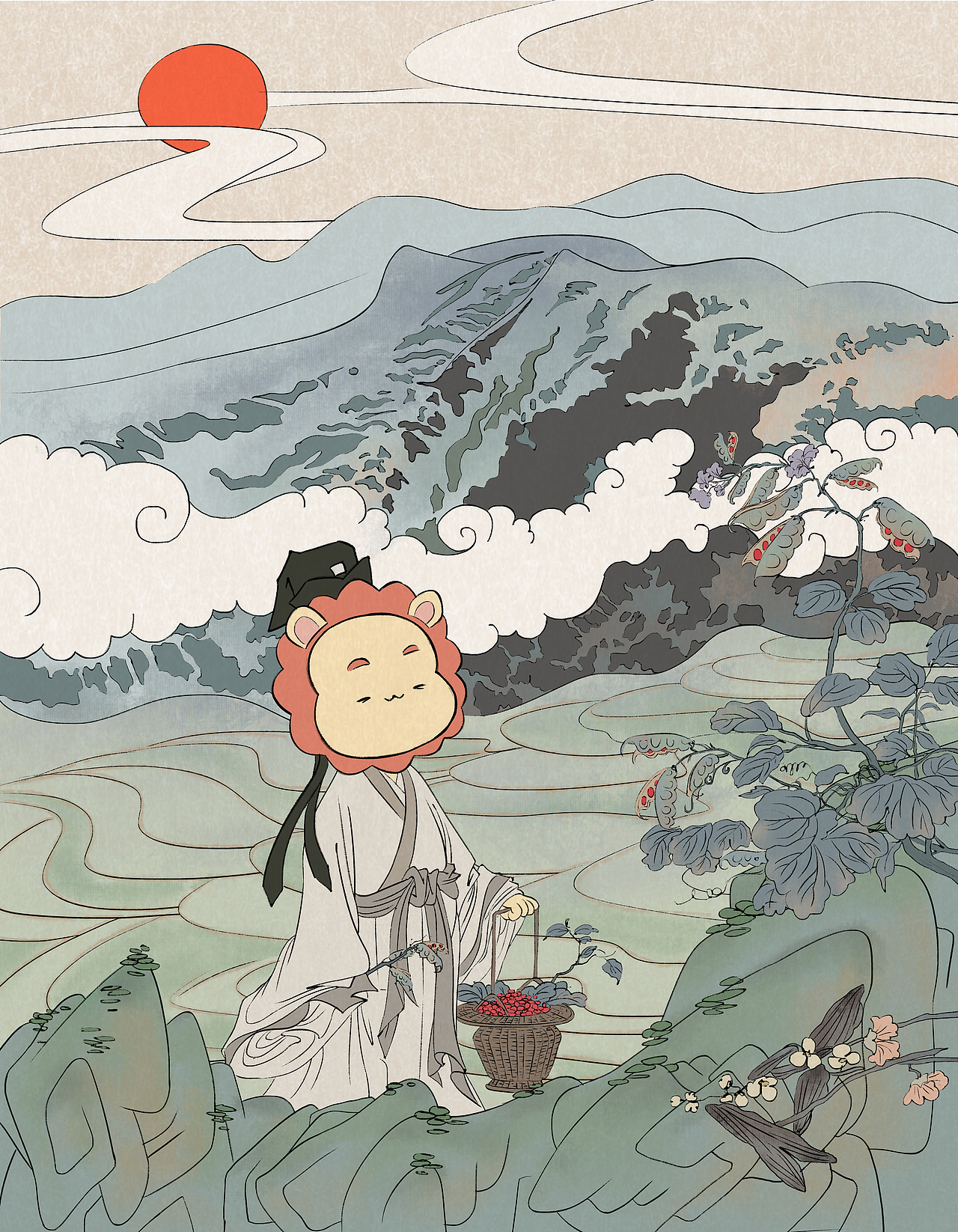 花儿朵朵古诗词插图（图ZMTk4MTEwMTIw） - 儿童插画 - 站酷设计师LeoKong大儿童原创素材 - 站酷ZCOOL