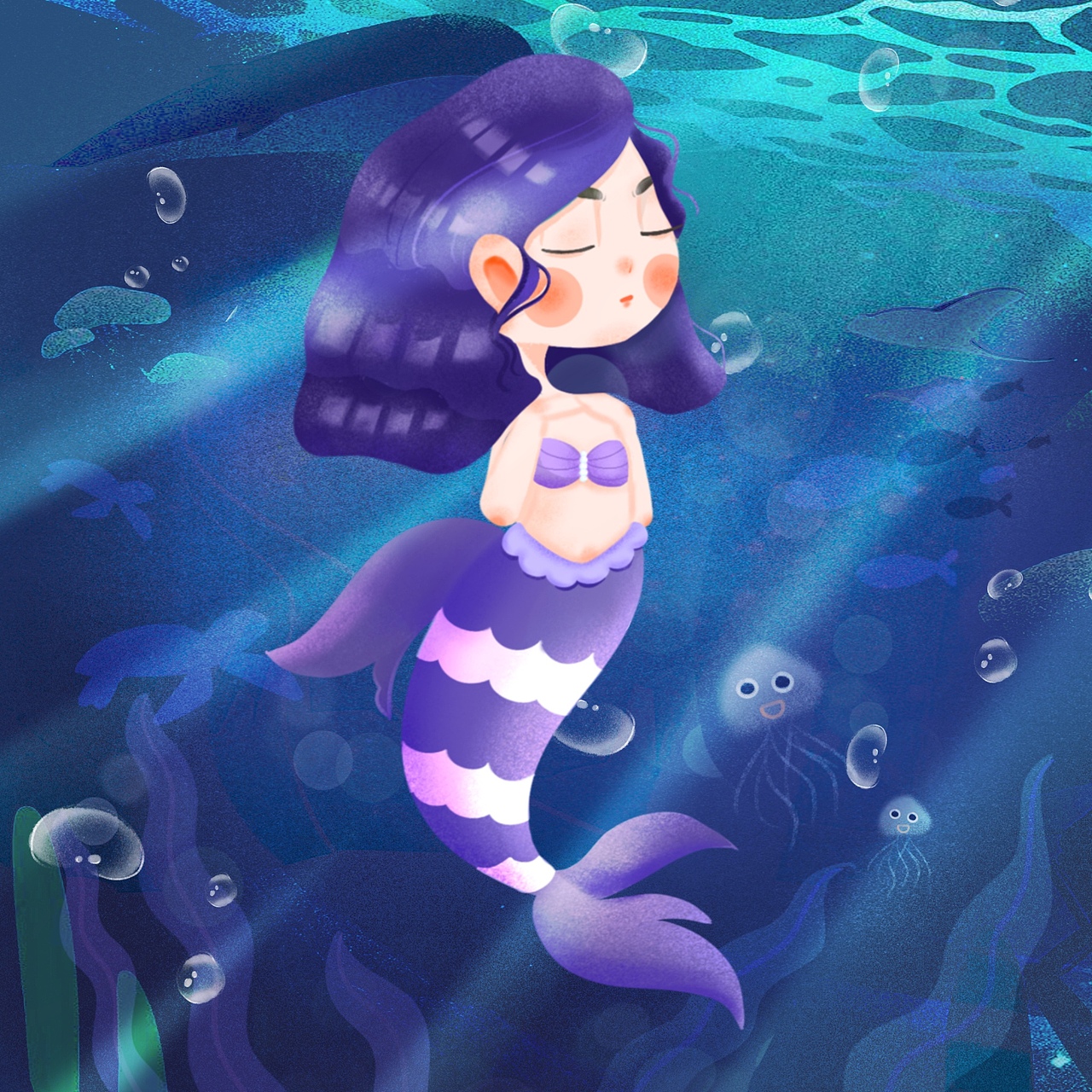 美人鱼儿童插画（图ZMjE2ODM3NDY0） - 儿童插画 - 站酷设计师金水子原创素材 - 站酷ZCOOL