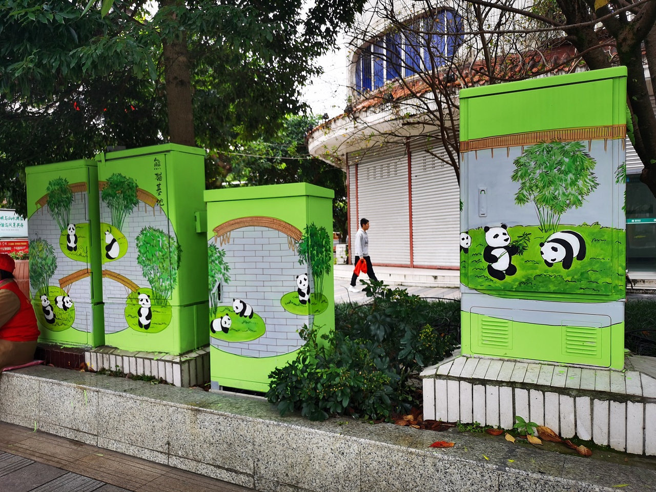 社区墙绘,社区文化墙,新农村墙绘,乡村文化墙,电箱