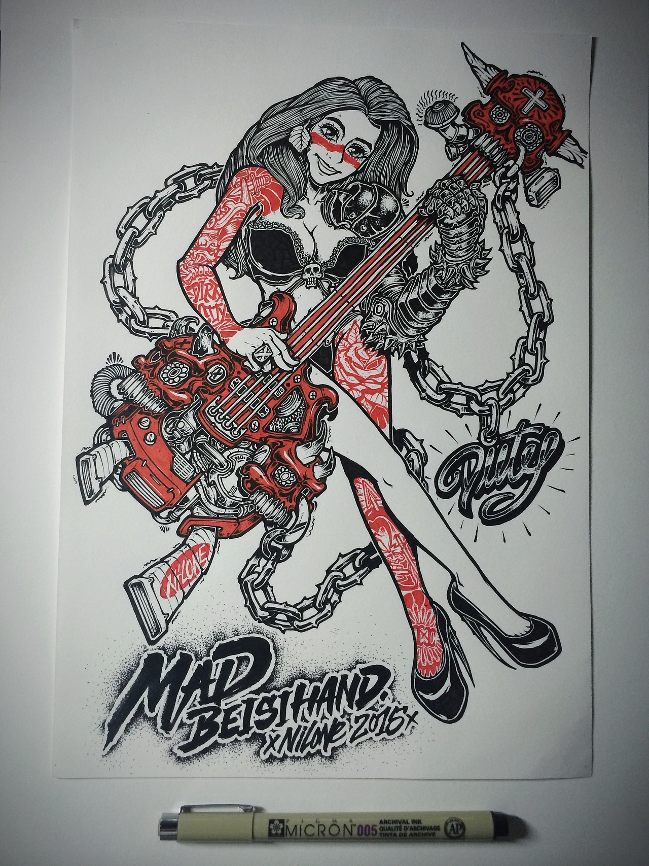 MAD beisihand 狂暴贝斯手！哈哈哈（图ZMzE2NDY0MDg=） - 创作习作 - 站酷设计师NILone_大树原创素材 - 站酷ZCOOL