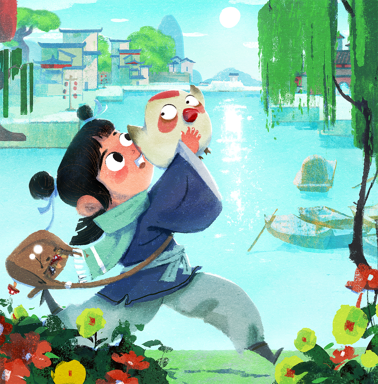 武林外传手游-国风概念插画海报