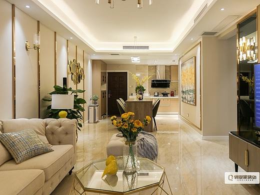 保利高尔夫华庭|三居室|现代混搭风格|装修实景图