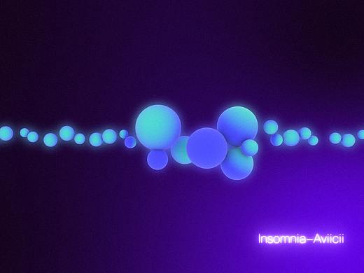 随音乐律动小球