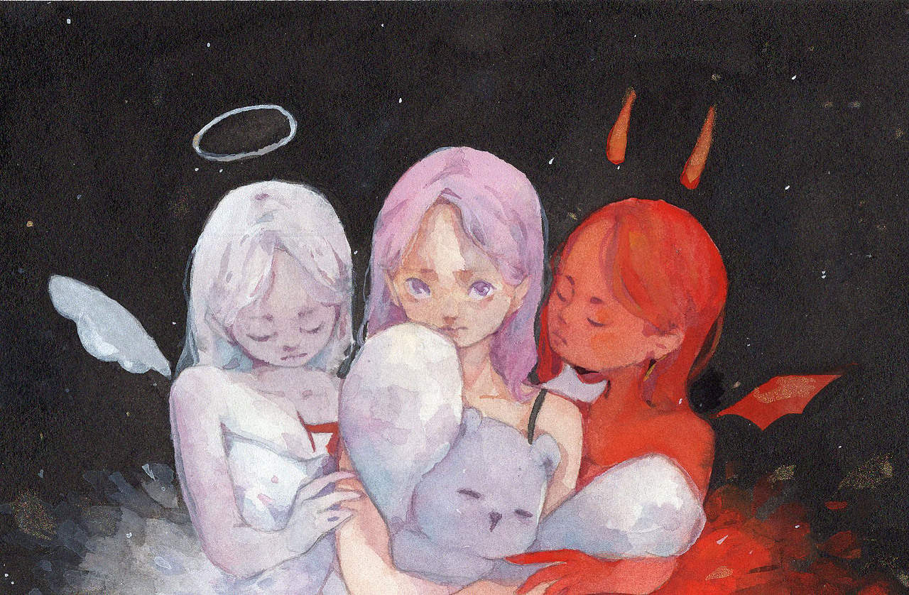 三月的水彩画