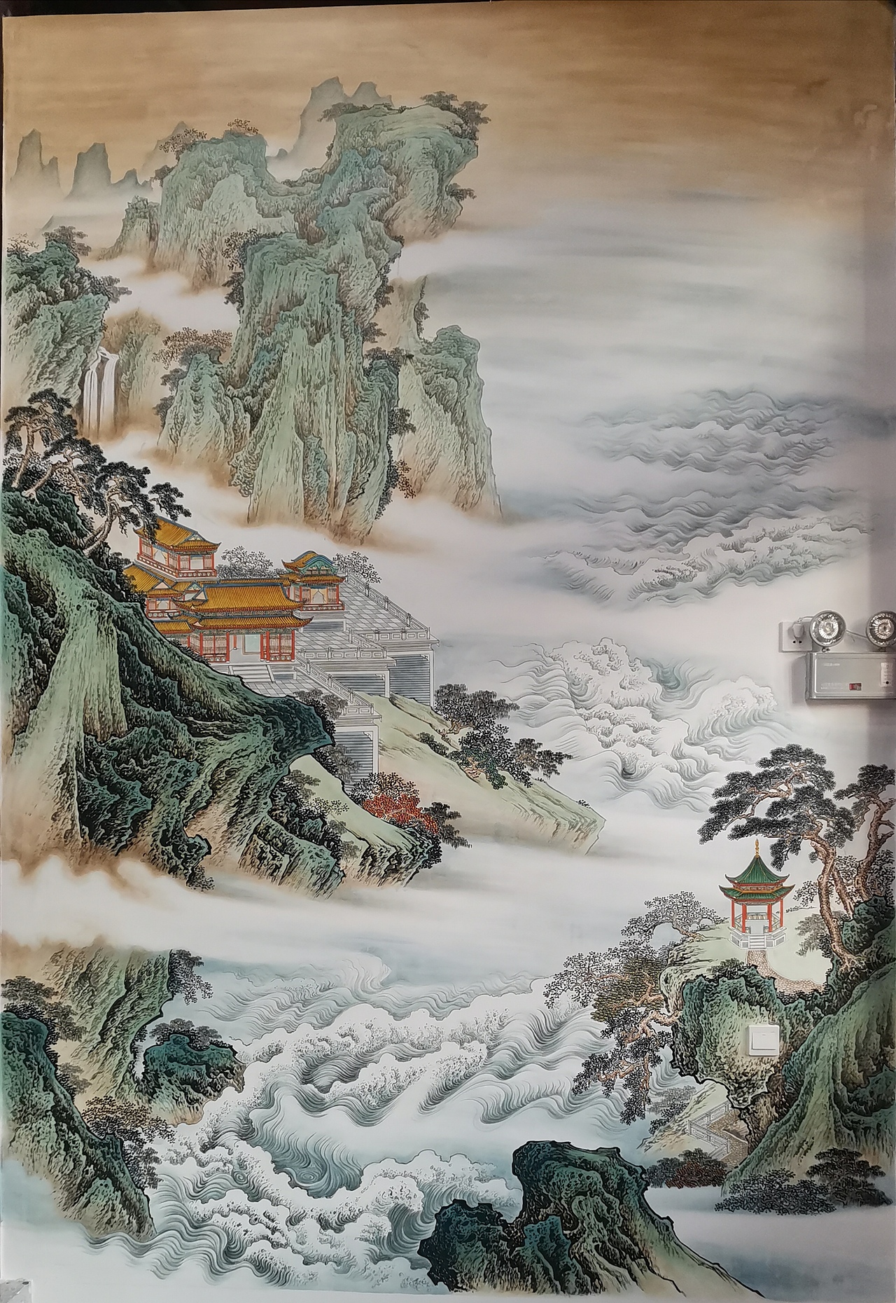 一個(gè)大神的山水壁畫，超級(jí)超級(jí)超級(jí)好看！（圖ZMjM0NTc3MzA4） - 其他手工藝 - 站酷設(shè)計(jì)師繪語手繪壁畫工作原創(chuàng)素材 - 站酷ZCOOL