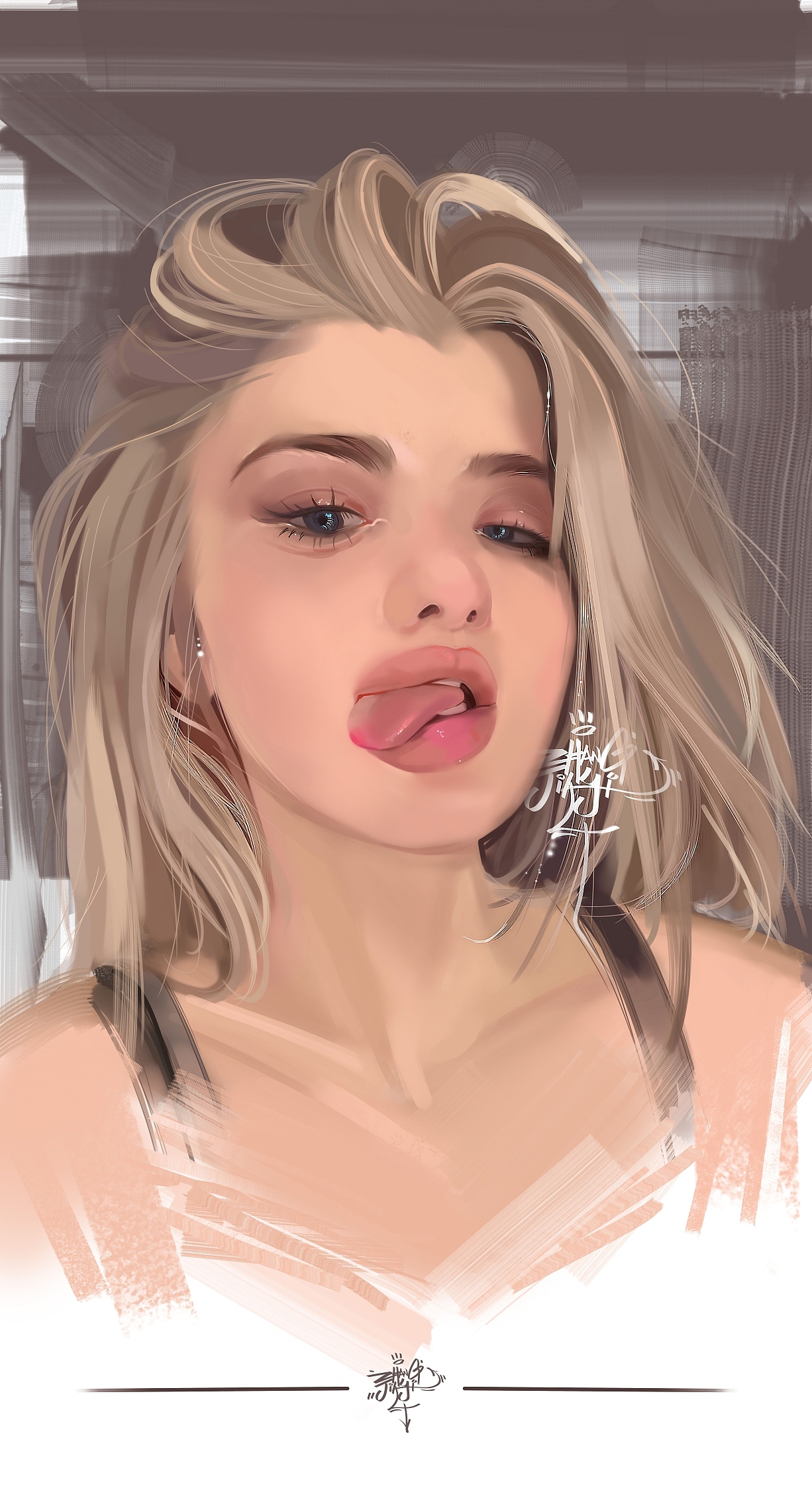 美女（图ZMjgyMzcxNDM2） - 绘画 - 站酷设计师张佳藝丨搏藍天原创素材 - 站酷ZCOOL