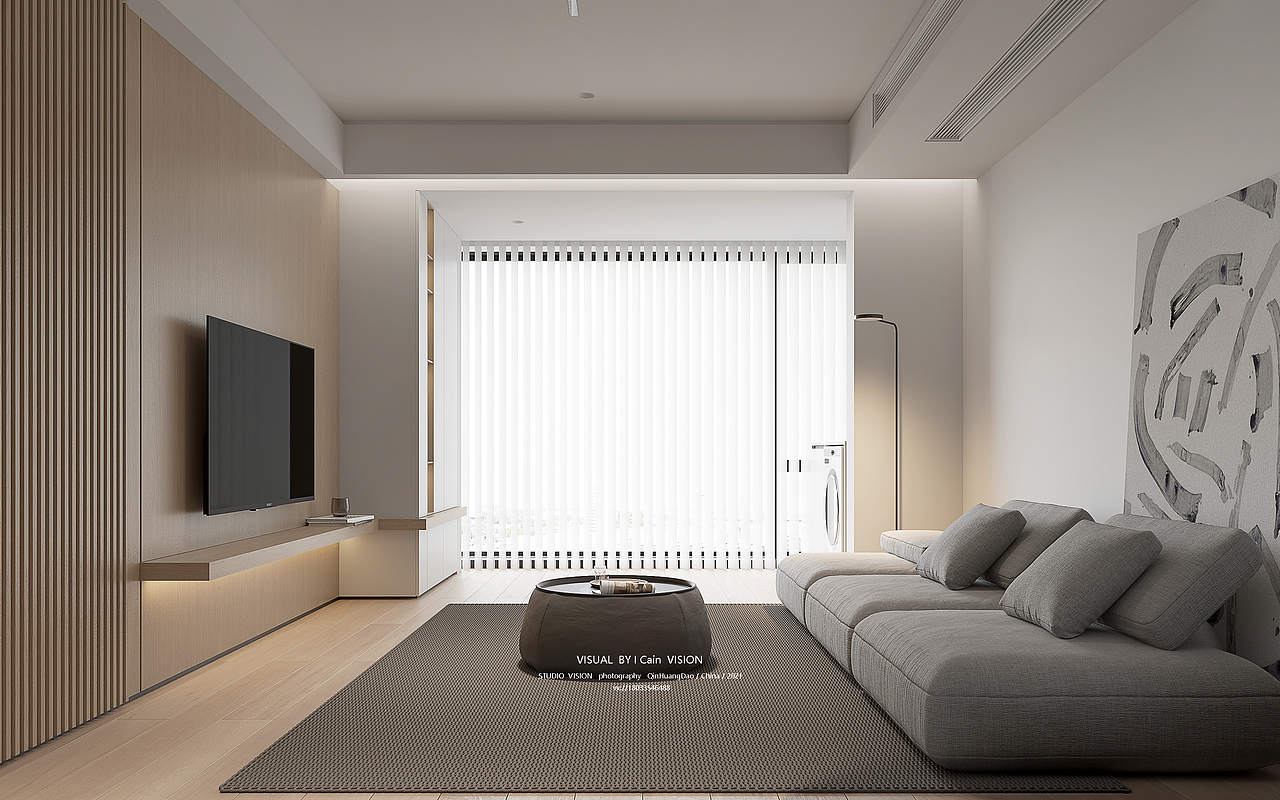 INITIAL-STUDIO 极简空间表现 (客厅篇)