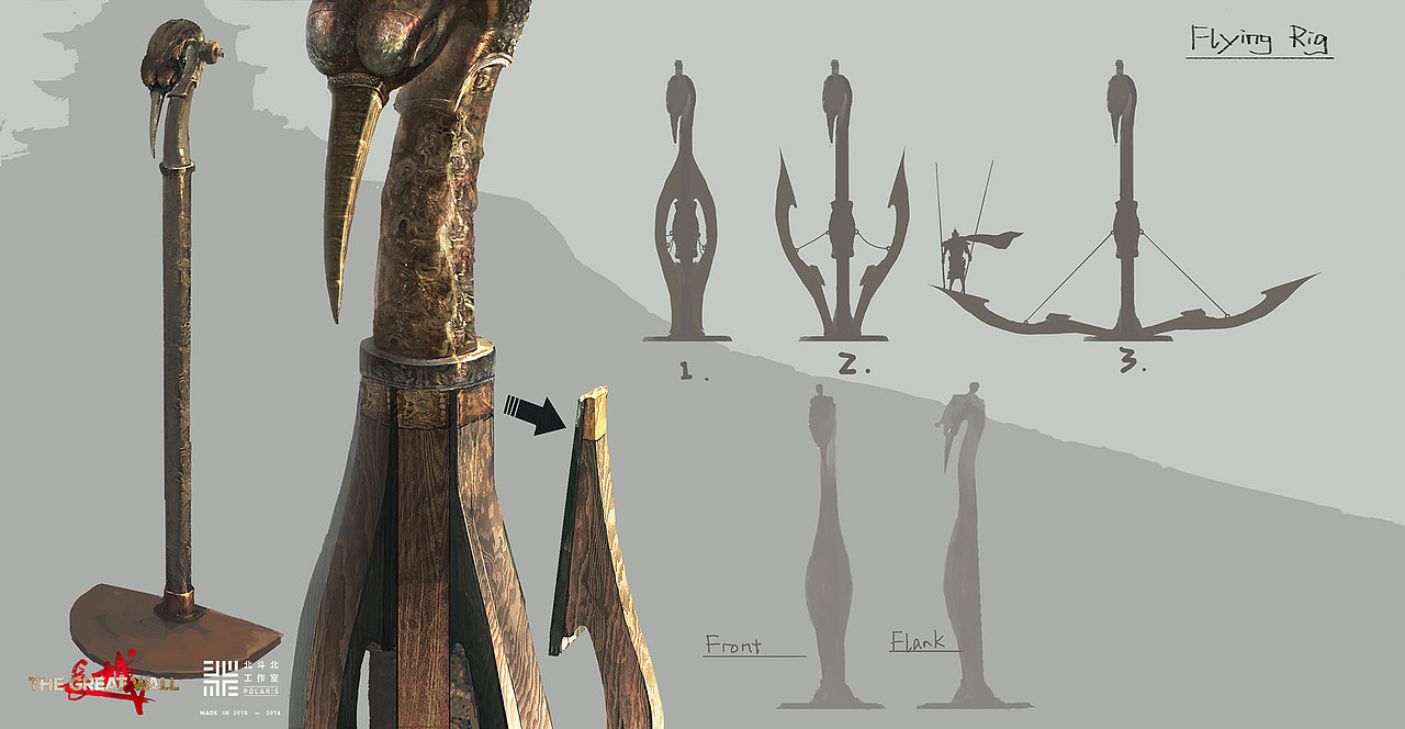 《长城》道具设计——飞索（图ZNzcyMTg4MjQ=） - 概念设定 - 站酷设计师北斗北工作室原创素材 - 站酷ZCOOL