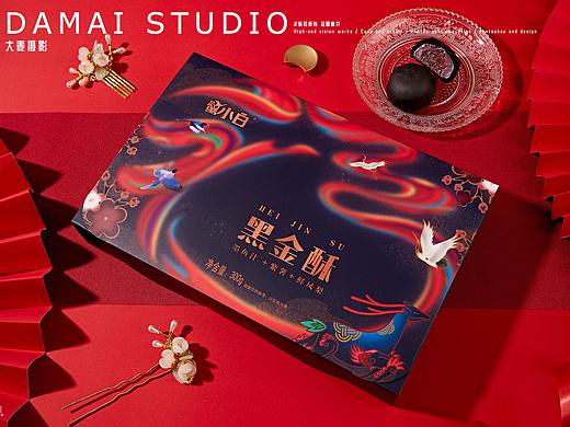 大麦摄影×鹭小白 黑金酥 纯色底宫廷风