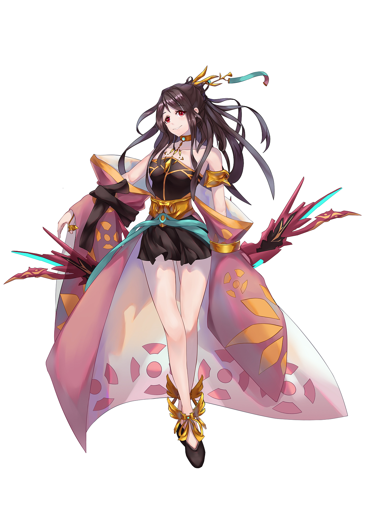 原画角色设计二次元立绘q版头像练习昊冕机能风设计38昊冕机能 巫女