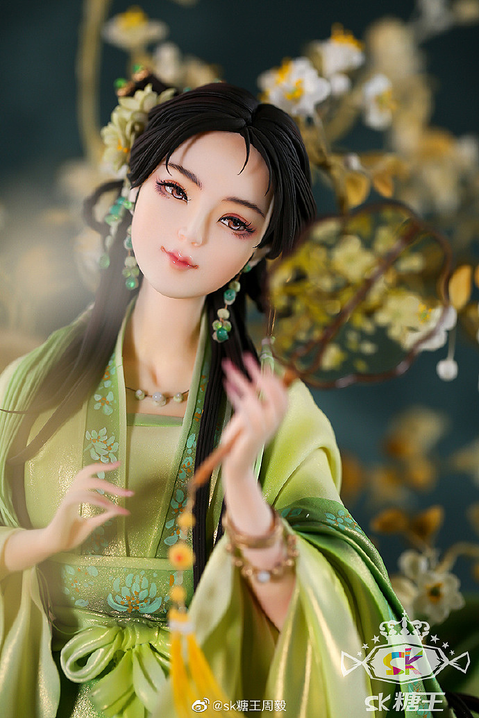 古风翻糖人偶蛋糕唐婉,一曲钗头凤,天涯何处觅知音