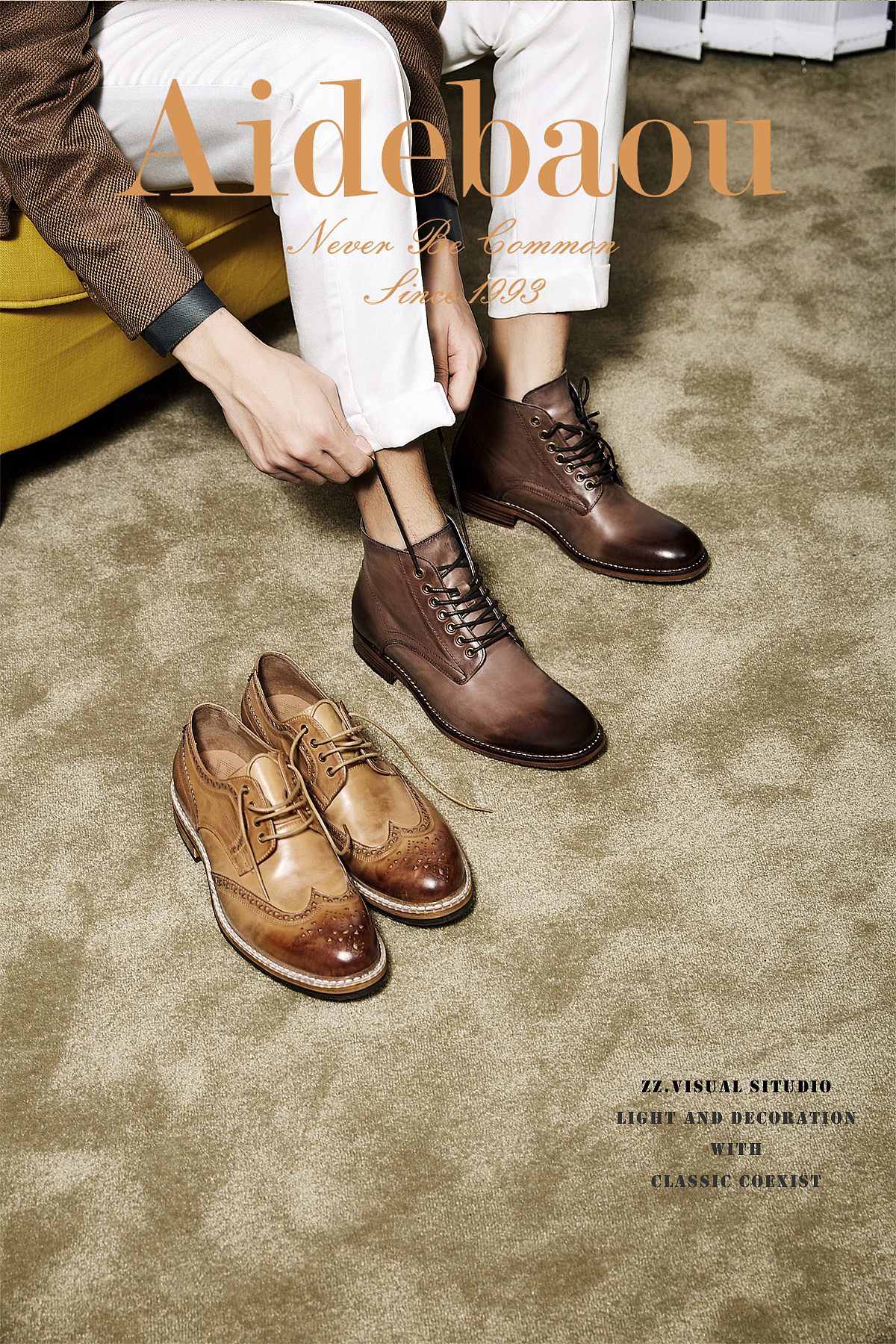 Aidebaou(爱得堡)高端男鞋秋冬季品牌片拍摄/1