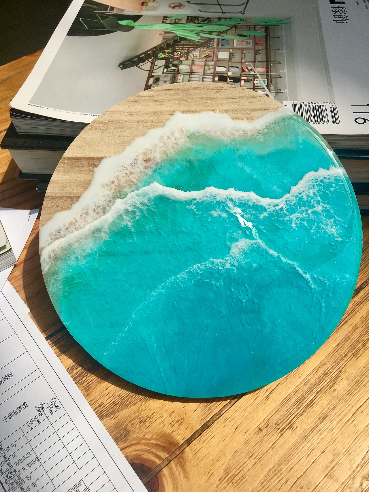 树脂画海滩效果（图ZMTUzMTg3MTM2） - 其他手工艺 - 站酷设计师旨域大唐原创素材 - 站酷ZCOOL