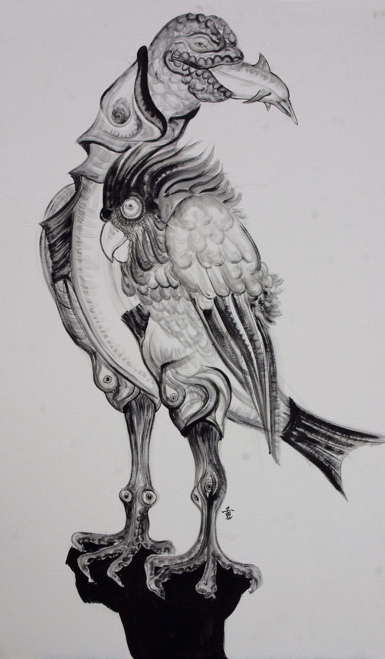 水墨作品（图ZOTk1Nzk4NTI=） - 绘画 - 站酷设计师朱敬一原创素材 - 站酷ZCOOL