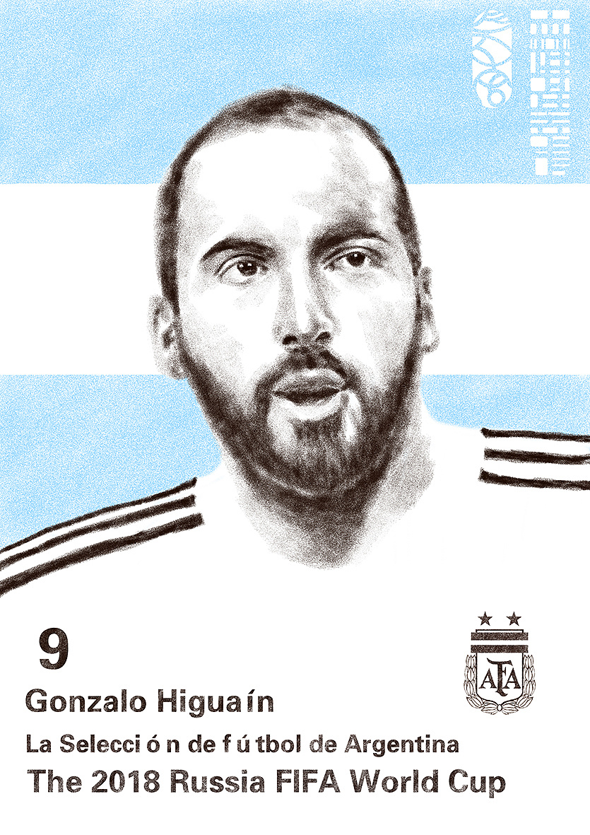 2018年世界杯绘画系列--巡礼潘帕斯雄鹰阿根廷