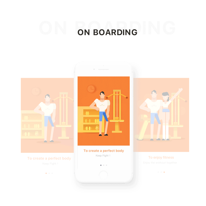 Deep Fitness App Design（图ZODQyNzcyMTY=） - APP界面 - 站酷设计师zanwei_guo原创素材 - 站酷ZCOOL