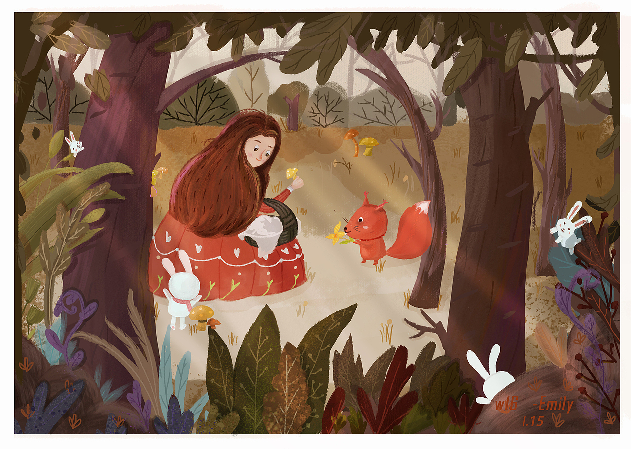 儿童插画场景图（图ZMTA2NTE5ODAw） - 儿童插画 - 站酷设计师眼瞎的猫原创素材 - 站酷ZCOOL