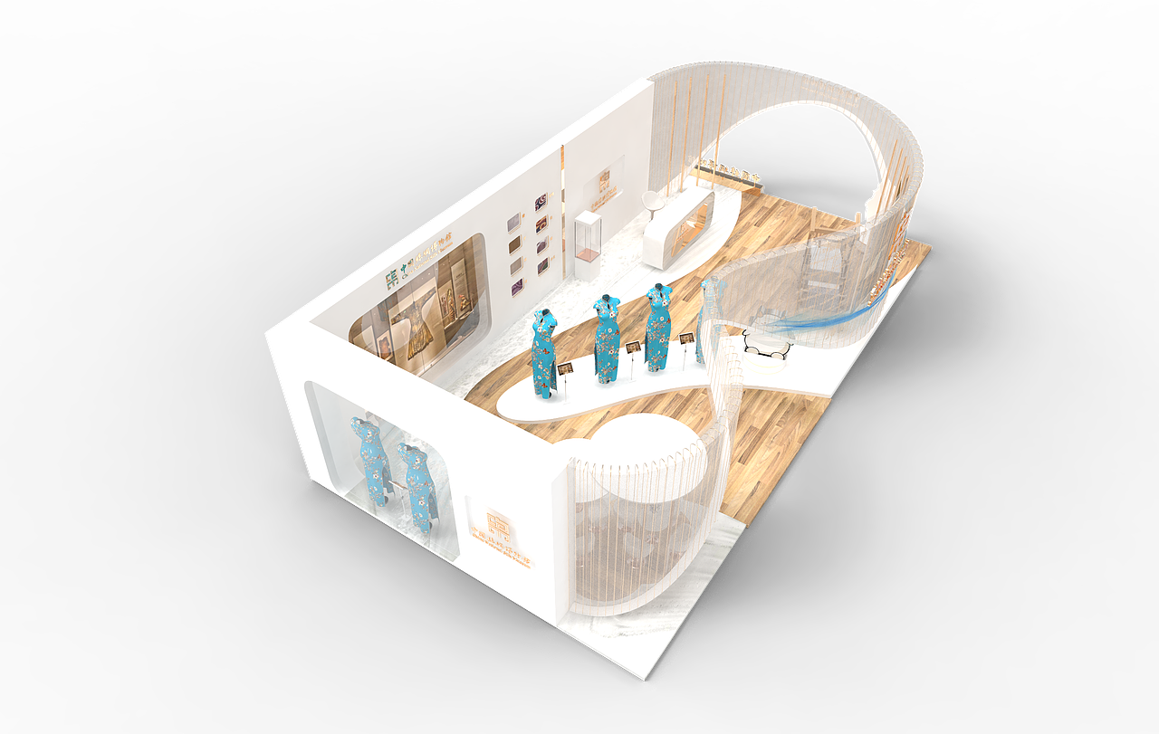 丝绸展（图ZMjYxNjk1NDI4） - 场景 - 站酷设计师V_小野原创素材 - 站酷ZCOOL