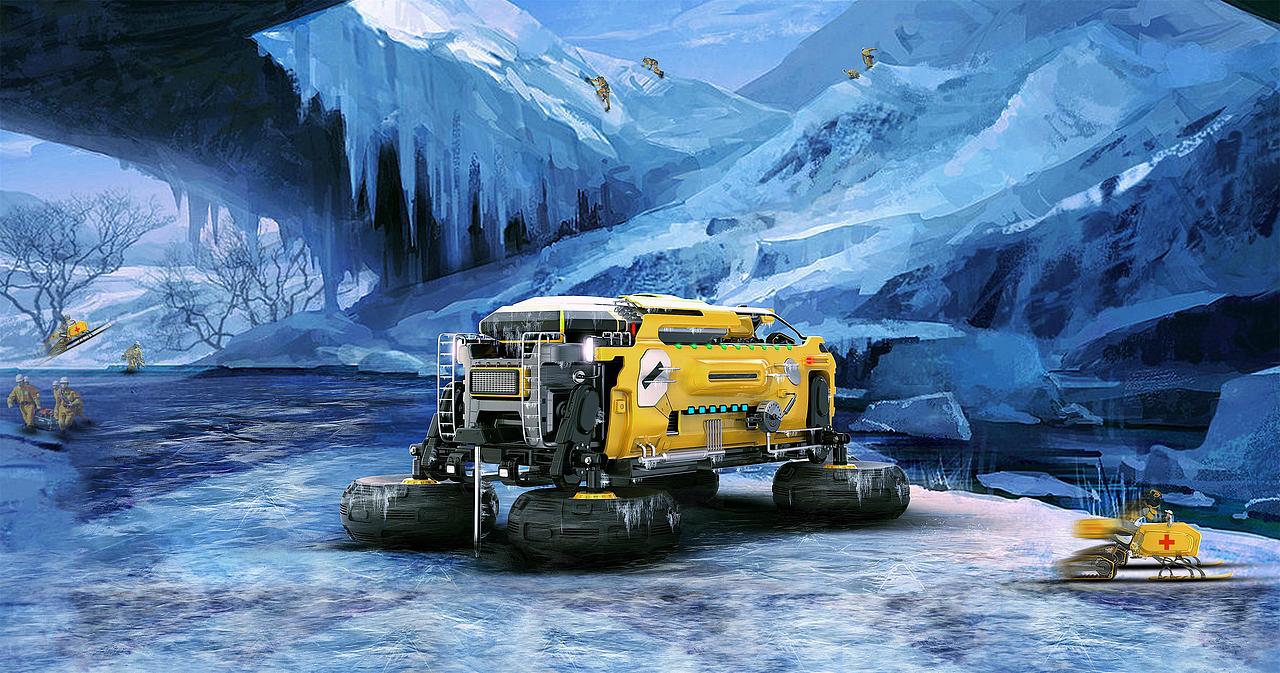 概念雪地搜救车设计（图ZNjEwMzYwMzI=） - 交通工具 - 站酷设计师TJ0506原创素材 - 站酷ZCOOL