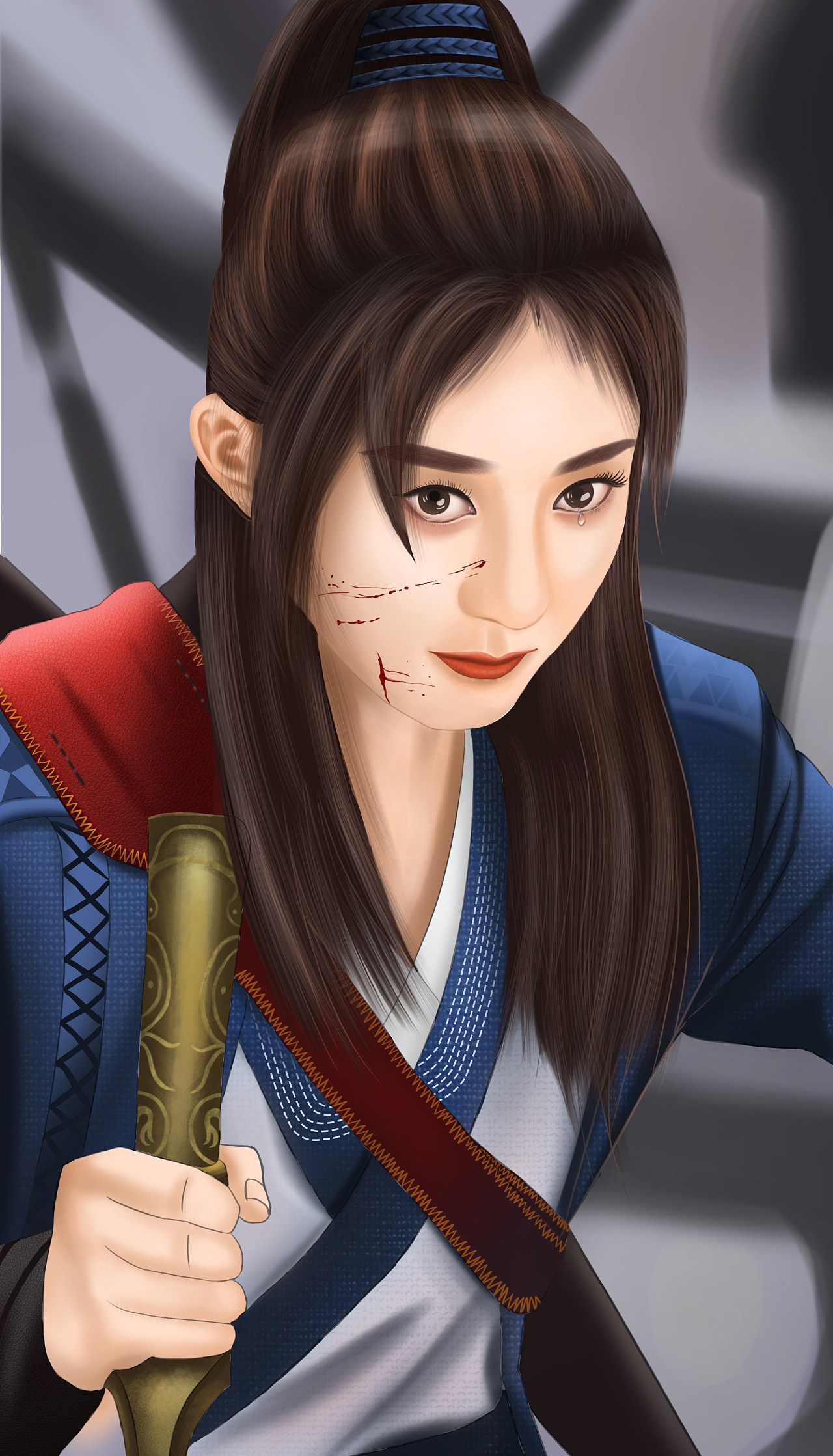 赵丽颖《有翡》古风美女|插画|创作习作|akilabinlin - 原创作品