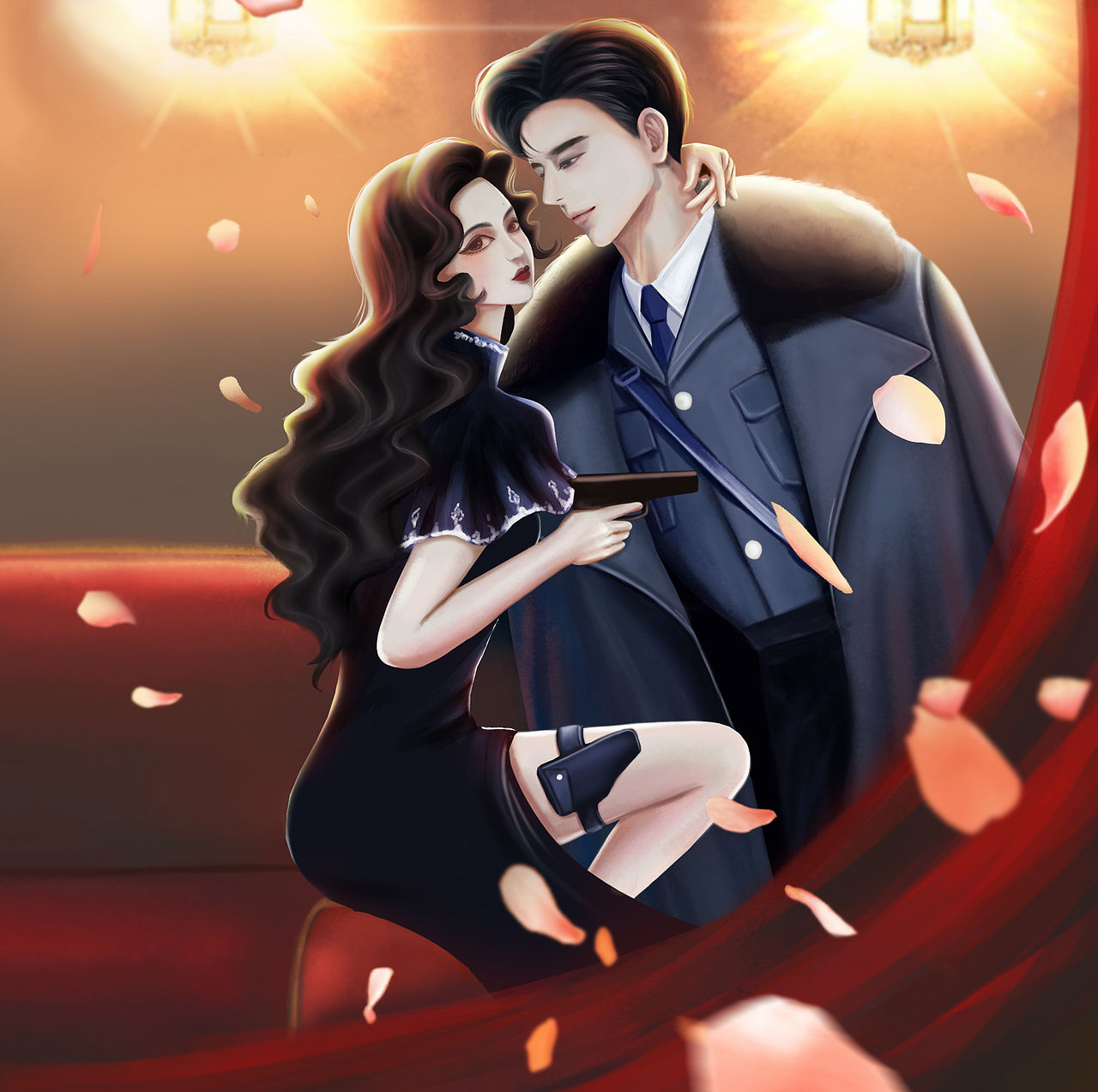 为民国穿越小说画的封面