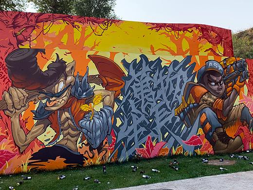 西安涂鸦ASTCREW Graffiti-<丛林守卫者>