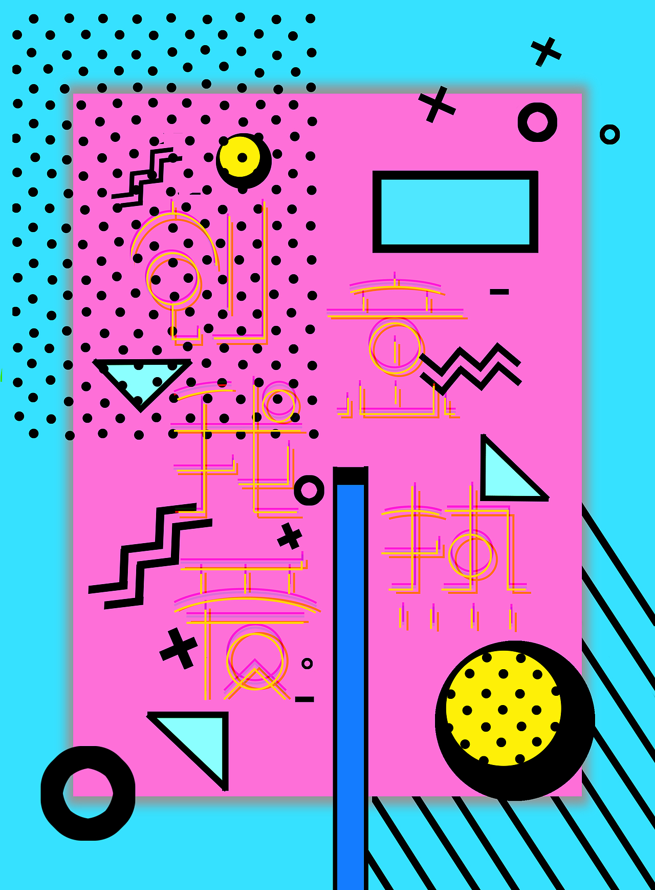 "创意我热爱"字体海报设计