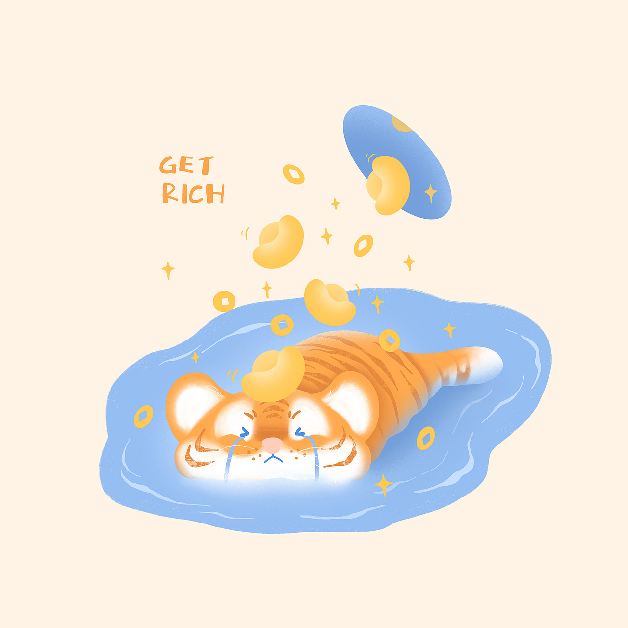 2022【壬寅虎年】原创插图-虎年 · 当然就要虎头虎脑