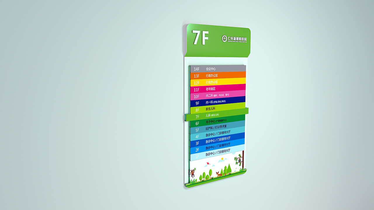 贵州仁怀朝阳医院儿童区导视设计