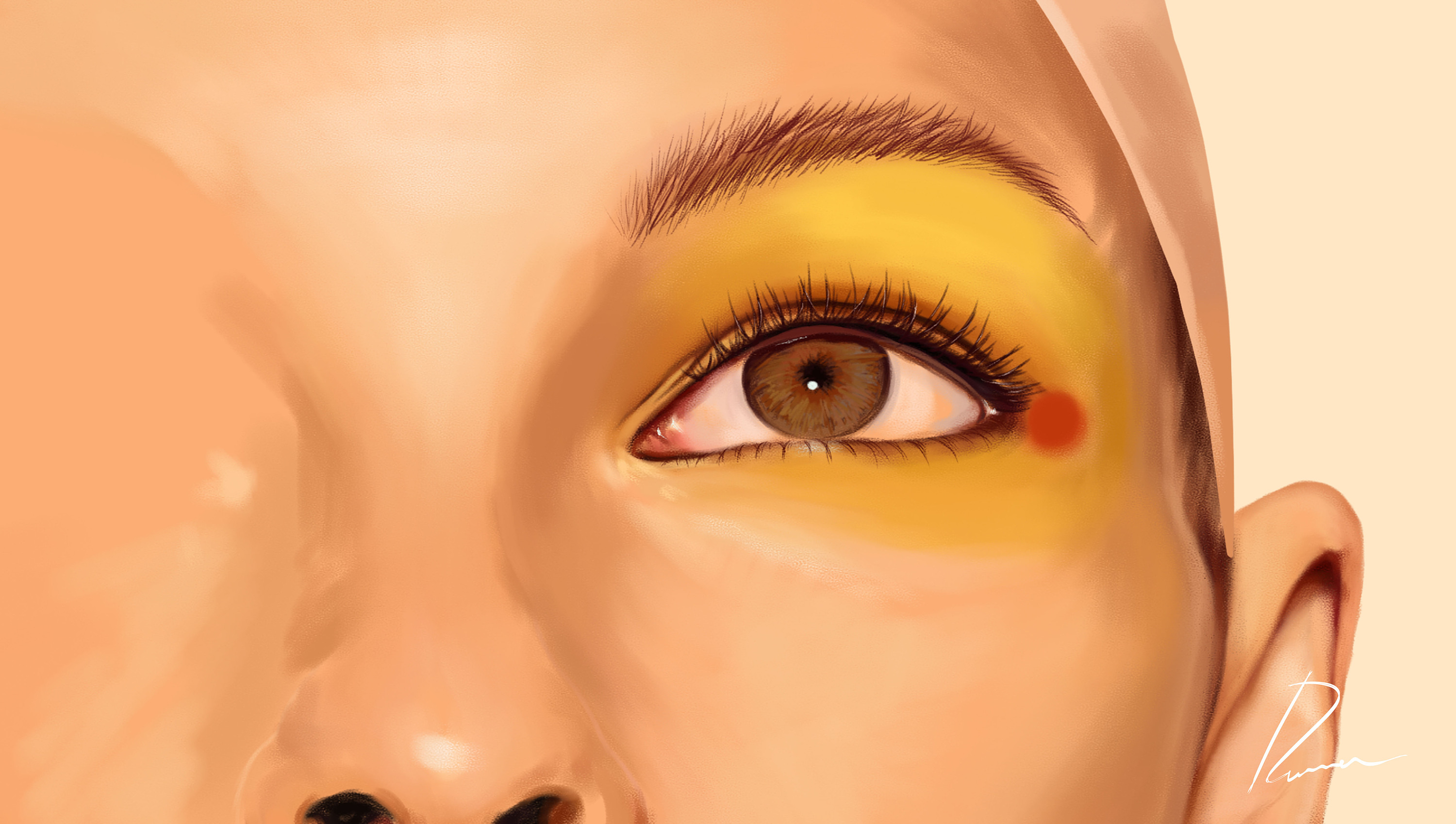 手绘,插画,练习,桃子