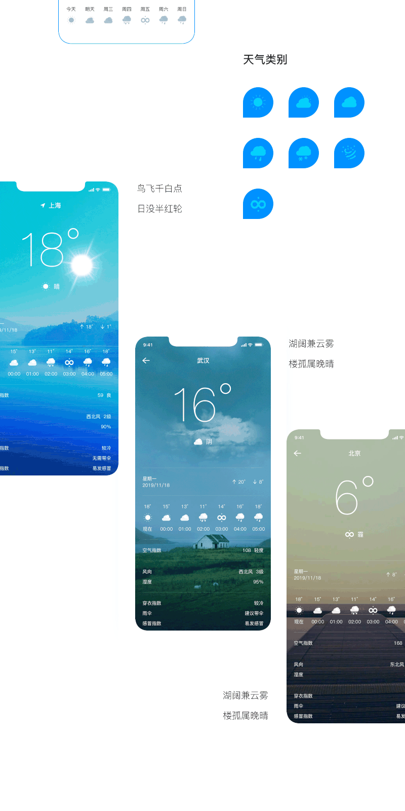 大美天气（图ZMTg2NTIzOTYw） - APP界面 - 站酷设计师LvanXiao原创素材 - 站酷ZCOOL