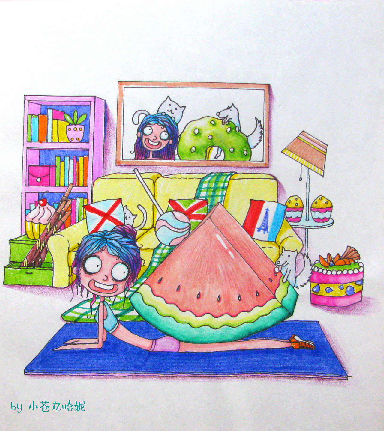 小苍丸哈妮的梦想生活DREAM LIFE~（图ZNjE2MDU4NDQ=） - 商业插画 - 站酷设计师苍丸喜乐绘原创素材 - 站酷ZCOOL