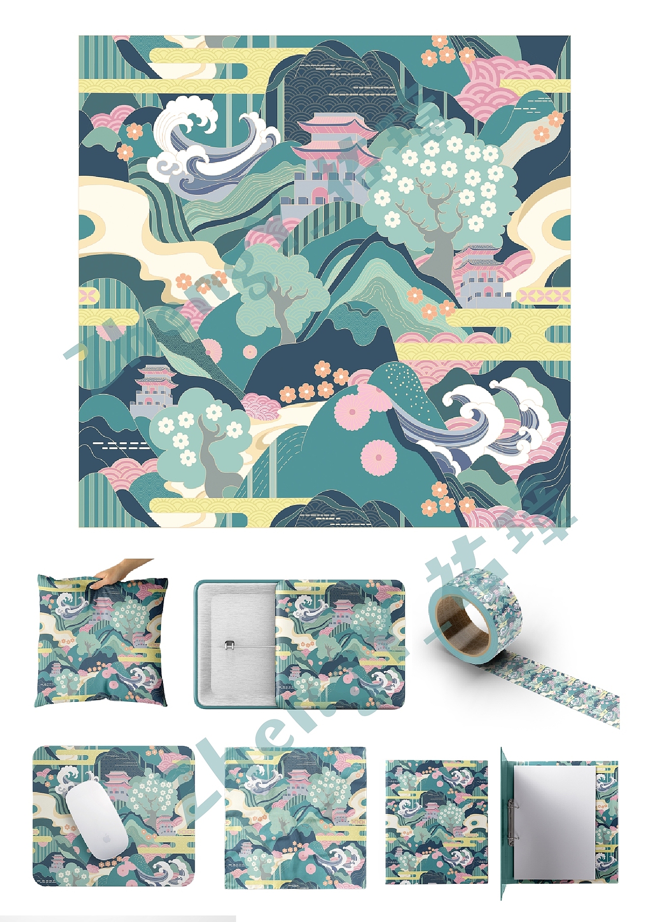 课堂练习 四方连续插画纹样设计