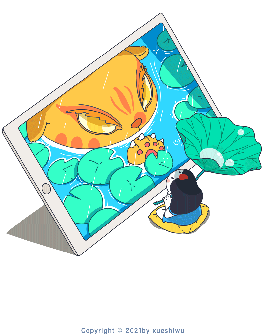 小犀牛插画合集1（图ZMjQ5NzU3NjA0） - 新锐潮流插画 - 站酷设计师薛十五原创素材 - 站酷ZCOOL