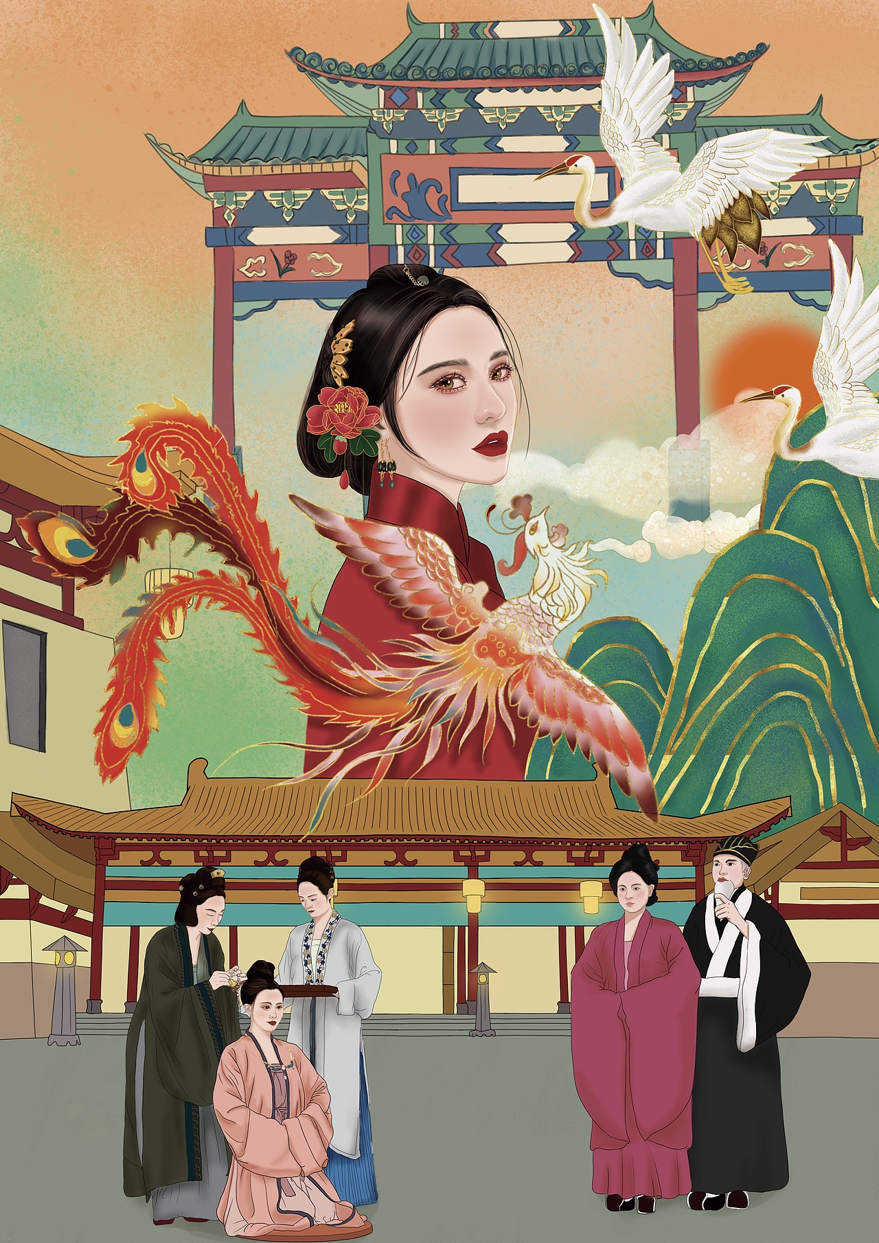 笄冠之礼（图ZMjYwMzYwMjI0） - 创作习作 - 站酷设计师Aixp原创素材 - 站酷ZCOOL