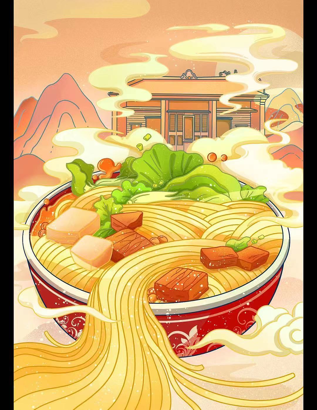 老友粉（图ZMjk5NTAwNjk2） - 商业插画 - 站酷设计师Z78451347原创素材 - 站酷ZCOOL