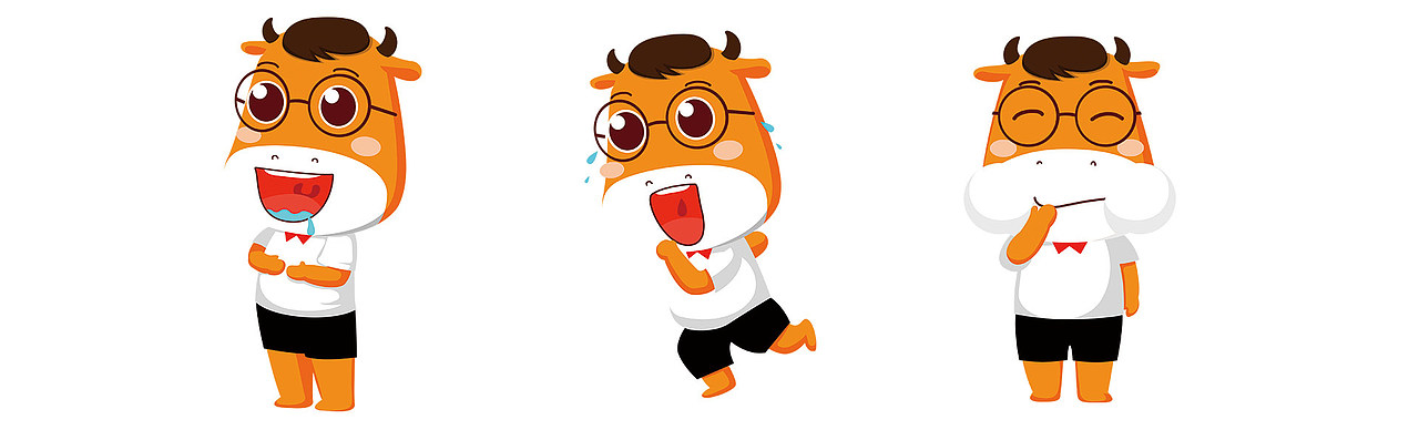 酣畅食品吉祥物 品牌形象优化 小牛卡通（图ZNDIzNTQzNjA=） - 商业插画 - 站酷设计师刘小妤原创素材 - 站酷ZCOOL