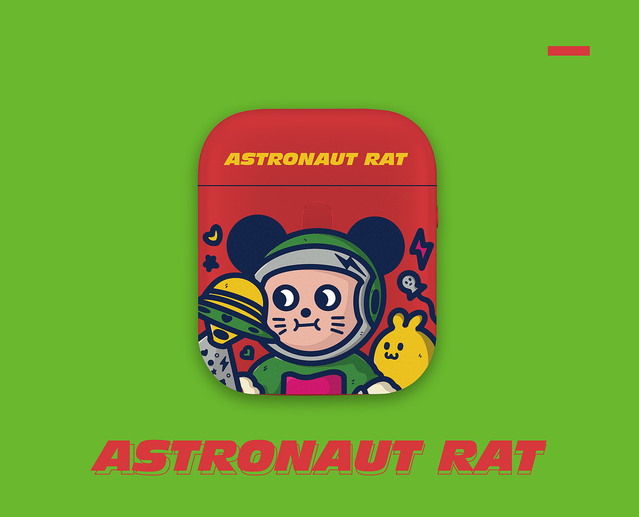 鼠年限定“宇航鼠”系列——OPPO Enco Free 耳机套（图ZMTkyNTY2ODQ4） - 图案 - 站酷设计师小齐战记原创素材 - 站酷ZCOOL