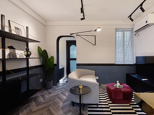 蓝灰色高级公寓