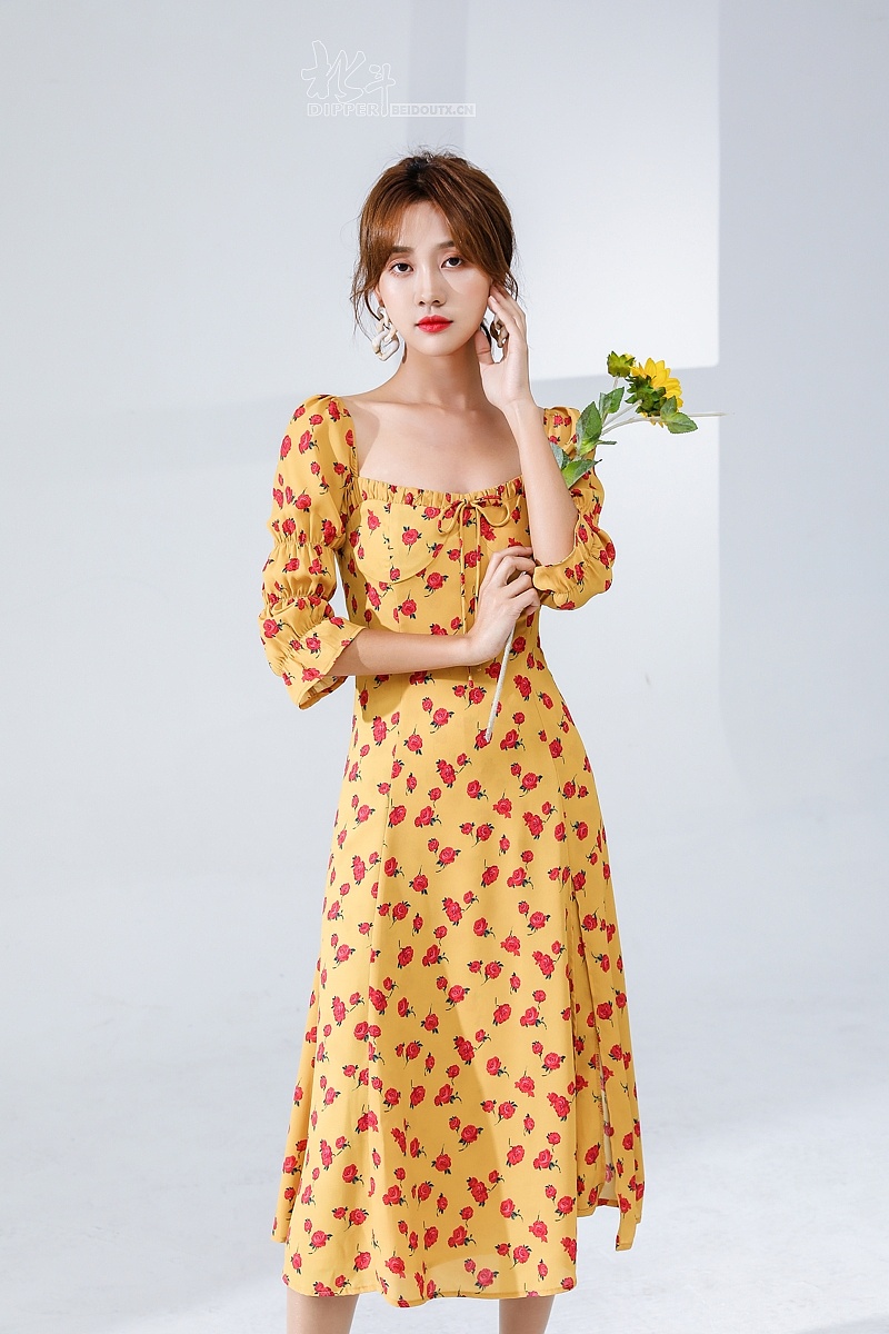 模特羊羊 裙子拍摄 沙滩裙拍摄 连衣裙拍摄|服装|休闲/流行服饰|北斗